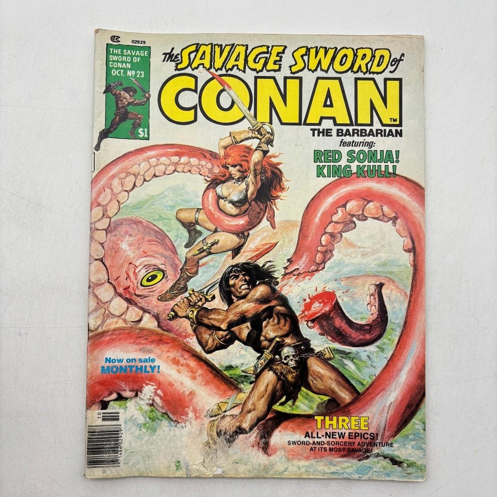 Savage Sword of Conan #23 Marvel Comics 1977 Red Sonja King Kull